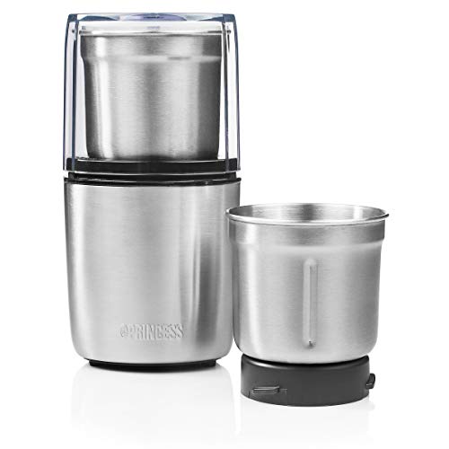 Princess Pesto Maker - Multi Zerkleinerer, mit 2 Edelstahlmessern, 200 Watt, 190 g, für feste und flüssige Zutaten, 221040 von Princess