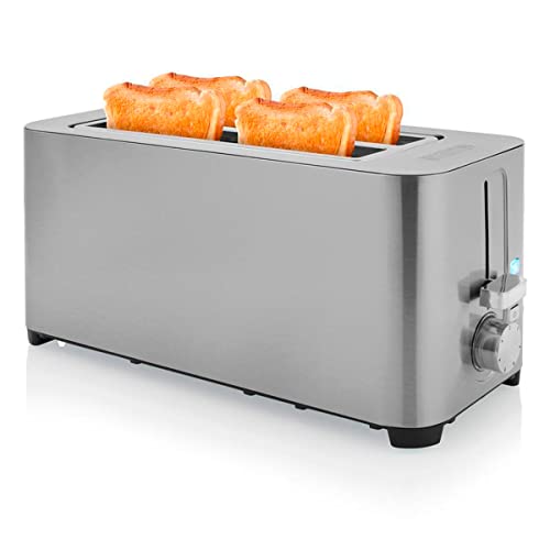 Princess 142402 Steel Toaster 2 Langer Schlitz - 7 einstellbare Stufen - 1400 W von Princess