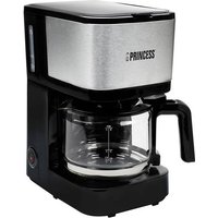 Princess 246030 Kaffeemaschine Schwarz, Silber Fassungsvermögen Tassen=8 von Princess