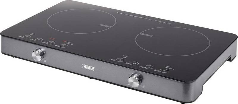 Princess Induktionskochplatte Doppelkochplatte Kochplatte Tragbar Camping 3100 W B-Ware von Princess