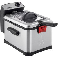 Princess Superior Kaltzonen Fritteuse 3200W mit manueller Temperatureinstellung Edelstahl, Schwarz von Princess