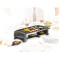 Princess - raclette Partygrill eckig für 8 Personen mit durchlaufender Grillplatte 1400Watt von Princess