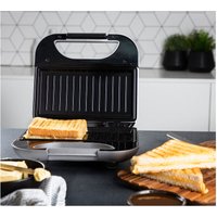 Princess - Sandwichmaker 2er Toaster mit Grillplatte 22x12cm, 750Watt von Princess