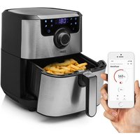 Princess - smarte xxl Edelstahl Heißluftfritteuse eckig 8 Programme 4,5Ltr 1500 Watt von Princess