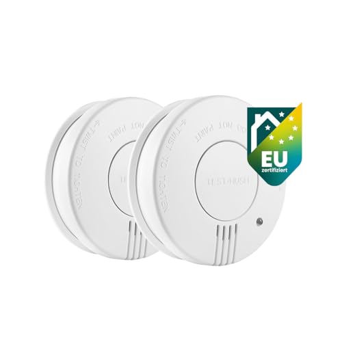 Smartwares Rauchmelder FSM-11517 2er-Set, 5-Jahre-Batterie, NF-Zertifiziert von Smartwares