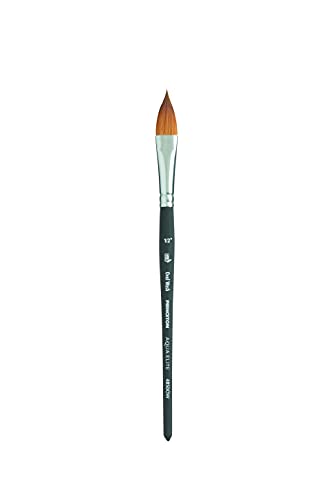 Princeton Aqua Elite NextGen Artist Brush, Series 4850 Synthetic Kolinsky Sable for Watercolor, Oval Wash, Size 1/2 von Princeton
