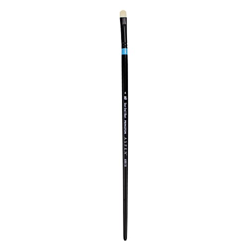 Princeton Aspen, Glare-Free Indoor/Outdoor Brush for Acrylic & Oil, Series 6500S Short Oval Filbert Synthetic, Size 4 (P6500SO4) von Princeton