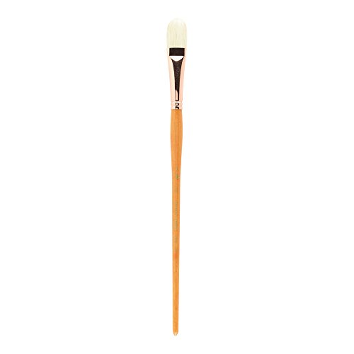 Princeton Refine Artist Brush, Brushes for Oil and Acrylic Paint, Series 5400 Natural Chunking Bristle, Filbert, Size 10 von Princeton