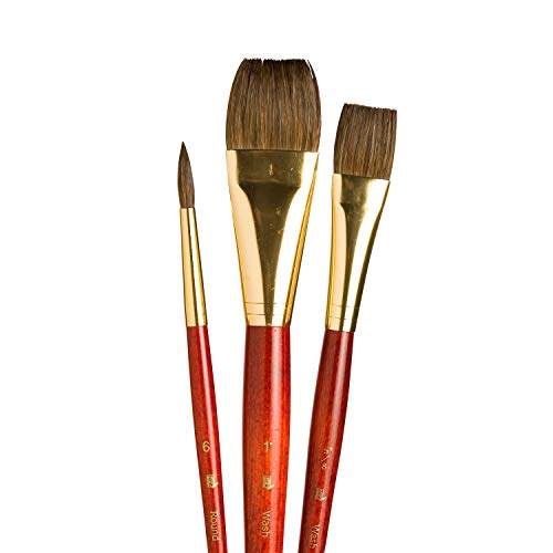 Princeton Real Value Series 9000 Red Short Handled Brush Sets 9122 Set of 3 by Princeton Princeton Real Value Series 9000 Red Short Handled Brush Sets 9122 Set of 3 by Princeton von Princeton