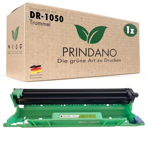 Prindano 1 Trommel kompatibel mit Brother DR-1050 | Für Brother DCP-1510 1510E 1512 1512A 1512E 1610W 1610WE 1612W 1616NW 1617NW HL-1110 1110R 1112 1112A 1201 1210W 1211W MFC-1810 1810E 1815 1910W von Prindano