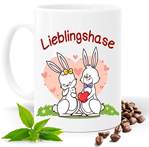 Ostern Geschenke, Ostergeschenk, Ostertasse, Lieblingshase |Geschenk Idee| Kaffee Tee Tasse | Fototasse, Motivtasse | Kaffeetasse, Teetasse |Keramik (Weiss.) von Print Deluxe