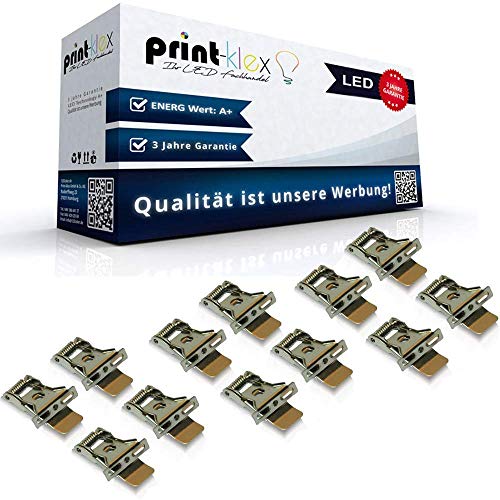 12x LED Panel Befestigungsclips Montageclips Deckenhalterung Set Clips - Office Plus Serie von Print-Klex GmbH & Co.KG