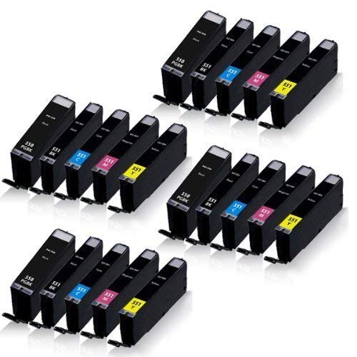 20x Print-Klex XL Tintenpatronen kompatibel für Canon Pixma IP-7220 IP-7240 IP-7250 IP-7270 Pixma MG-5420 MG-5440 MG-5450 MG-5470 MG-5520 MG-5550 PGI550 CLI551 PGI-550 CLI 20x Print-Klex XL Tintenpatronen kompatibel für Canon Pixma IP-7220 IP-7240 IP-7250 IP-7270 Pixma MG-5420 MG-5440 MG-5450 MG-5470 MG-5520 MG-5550 PGI550 CLI551 PGI-550 CLI von Print-Klex GmbH & Co.KG