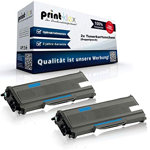 2X Print-Klex Alternative Tonerkartuschen kompatibel für Brother MFC 7320 MFC 7320 W MFC 7340 MFC 7440 MFC 7440 N TN2120 TN-2120 Toner - Color Edition Serie - Doppelpack von Print-Klex GmbH & Co.KG