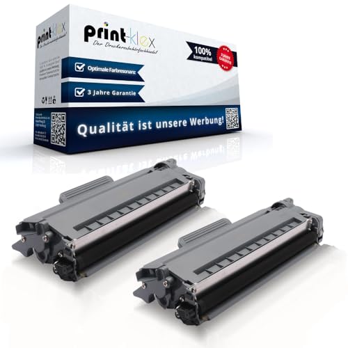2X Print-Klex Tonerkartuschen kompatibel für Brother MFC-L 2800 DW MFC-L 2800 Series MFC-L 2802 DN MFC-L 2802 DW MFC-L 2820 DN TN 2510 TN-2510 TN2510 Schwarz Black - Office Serie von Print-Klex GmbH & Co.KG