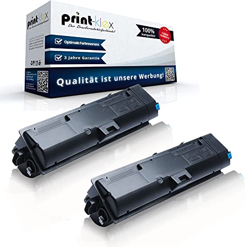 2X Print-Klex Tonerkartuschen kompatibel für Kyocera ECOSYS M 2135 DN M 2635 DN M 2635 dnw M 2735 dw P 2200 Series P 2235 DN P 2235 dw 1T02RV0NL0 TK-1150 K TK1150K TK 1150 K Schwarz Black - Office Pl von Print-Klex GmbH & Co.KG