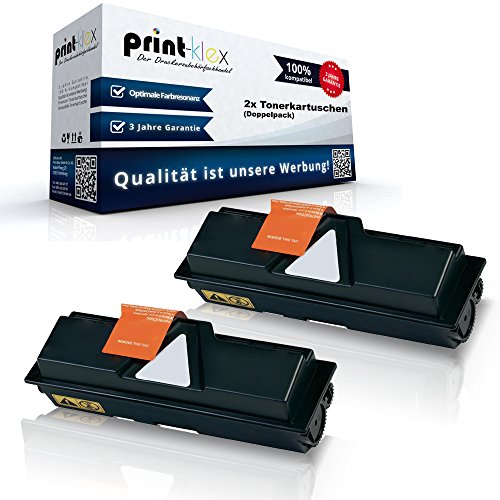 2X Print-Klex Tonerkartuschen kompatibel mit Kyocera FS-1100 FS-1100 Arztdrucker FS-1100 N FS-1100 TN 1T02H50EU0 TK-140 TK140 TK 140 Black Schwarz - Office Plus Serie von Print-Klex GmbH & Co.KG