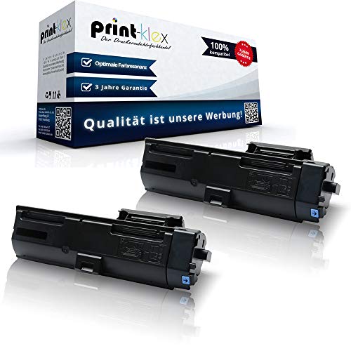 2X Print-Klex Tonerkartuschen kompatibel für Kyocera ECOSYS P2040DN P2040DW 1T02RY0NL0 TK1160 TK-1160 K TK 1160 K Schwarz Black - Office Pro Serie von Print-Klex GmbH & Co.KG