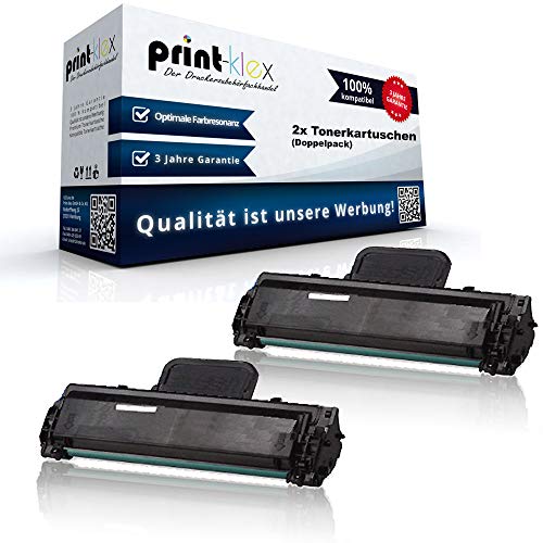 2X Print-Klex Tonerkartuschen kompatibel für Samsung ML 1670 ML 1672 ML 1674 ML 1675 ML 1678 ML 1860 ML 1865 Doppelpack MLT-D104 D104 MLT1042S MLT1042X - Print Pro Serie von Print-Klex GmbH & Co.KG