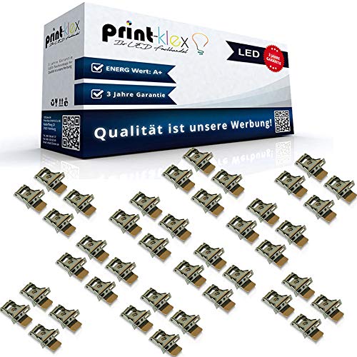 Print-Klex GmbH & Co.KG 40x LED Panel Befestigungsclips Montageclips Deckenhalterung Set Clips - Office Plus Serie von Print-Klex GmbH & Co.KG