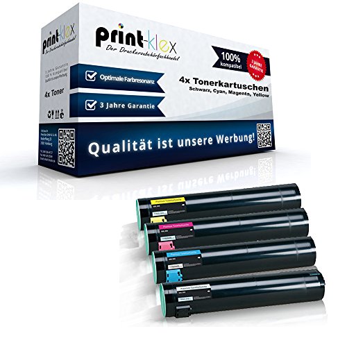 4X Print-Klex Tonerkartuschen kompatibel für Dell 7130cdn Black Cyan Magenta Yellow - 59310873 59310876 59310875 59310878 - Eco Office Serie von Print-Klex GmbH & Co.KG