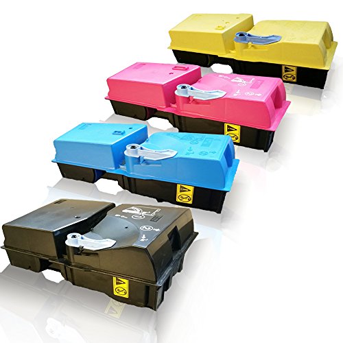 4X Print-Klex Tonerkartuschen kompatibel für Kyocera TK825 TK825K TK825C TK825M TK825Y TK-825 TK-825K TK-825C TK-825M TK-825Y K C M Y Black Cyan Magenta Yellow Sparset 1T02FZ0EU0 1T02FZCEU0 1T02FZBEU von Print-Klex GmbH & Co.KG