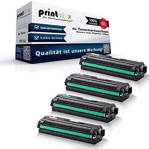 4X Print-Klex Tonerkartuschen kompatibel für Samsung CLP680 DW CLP680 ND CLX6260 FD CLX6260 FR CLX6260 FW CLX6260 ND Black Cyan Magenta Yellow Sparset CLT-K506L CLT-C506L CLT-M506L CLT-Y506L ELS von Print-Klex GmbH & Co.KG