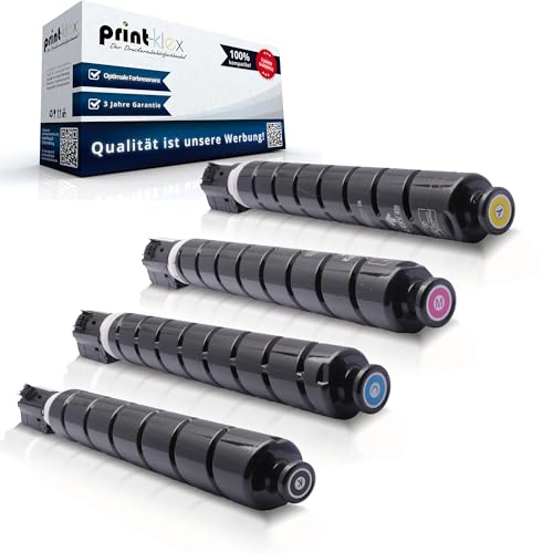 4X Print-Klex Tonerkartuschen kompatibel mit Canon imageRUNNER Advance C 3300 Series C 3320 C 3320 i C 3325 i C 3330 i C 3500 II C 3500 Series C-EXV49 Black Cyan Magenta Yellow - Office Plus Serie von Print-Klex GmbH & Co.KG