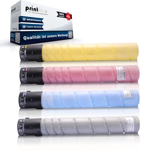 4X Print-Klex Tonerkartuschen kompatibel mit Konica Minolta Bizhub C 458 Bizhub C 558 Bizhub C 658 TN514K TN514C TN514M TN514Y Black Cyan Magenta Yellow BK C M Y - Office Plus Serie von Print-Klex GmbH & Co.KG