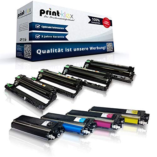 4X Print-Klex Tonerkartuschen kompatibel & Trommel für Brother DCP 9017 CDW DCP 9022 CDW TN242+TN246 DR241CL DR-241 DR 241 TN-242 TN 242 TN-246 TN 246 BK C M Y Farblos - Office Plus Serie von Print-Klex GmbH & Co.KG