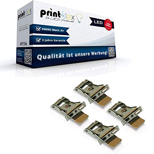 4x LED Panel Befestigungsclips Montageclips Deckenhalterung Set Clips - Office Plus Serie von Print-Klex GmbH & Co.KG