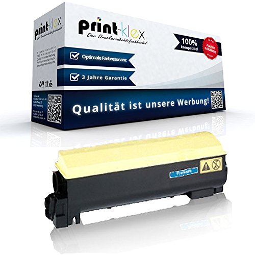 Print-Klex Tonerkartusche Yellow kompatibel für Kyocera/Mita 1T02HLAEU0 TK-540Y FS-C5100DN FSC5100 FS C5100 DN FS C5100DN TK540 TK540Y 5.000 Seiten von Print-Klex GmbH & Co.KG