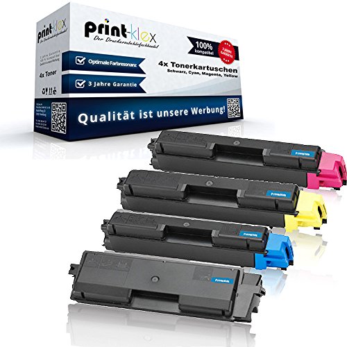 Print-Klex 4x Kompatible Tonerkartuschen für Kyocera TASKAlfa 260 Series TASKAlfa 265 ci TASKAlfa 266 ci TK5135 TK 5135 TK-5135 K TK 5135K TK5135K Black Cyan Magenta Yellow - Office Plus Serie von Print-Klex GmbH & Co.KG