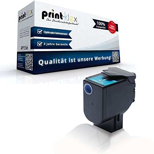 Print-Klex Austausch XXL Tonerkartusche kompatibel für Lexmark CX 421 adn CX 522 ade CX 620 Series CX 622 ade CX 625 ade CX 625 adhe CX 625 adhs 78C20C0 Blau Cyan - Office Pro Serie von Print-Klex GmbH & Co.KG