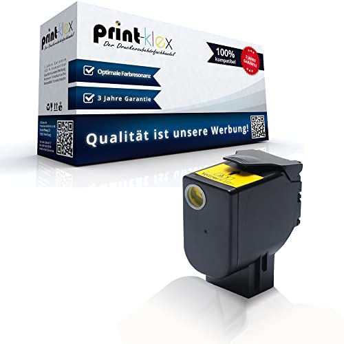 Print-Klex Austausch XXL Tonerkartusche kompatibel für Lexmark CX 421 adn CX 522 ade CX 620 Series CX 622 ade CX 625 ade CX 625 adhe CX 625 adhs 78C20Y0 Gelb Yellow - Office Pro Serie von Print-Klex GmbH & Co.KG
