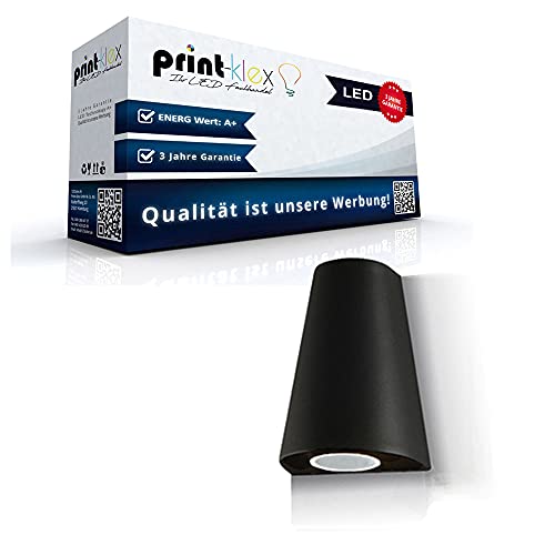 Print-Klex GmbH & Co.KG LED Aussenwandleuchte Hannover - GU10 Fassadenleuchte 4000K Neutralweiß Aussenleuchte 3W Außenlampe Wasserdicht Wandleuchte IP44 - nicht Dimmbar von Print-Klex GmbH & Co.KG
