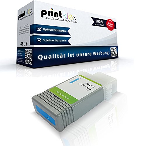 Print-Klex Tintenpatrone kompatibel für Canon imagePROGRAF IPF600 IPF605 IPF605Lplus IPF610 imagePROGRAF IPF610plus IPF610Series IPF650 0896B001 PFI-102C PFI 102 C Blau Cyan -Print Pro Serie Print-Klex Tintenpatrone kompatibel für Canon imagePROGRAF IPF600 IPF605 IPF605Lplus IPF610 imagePROGRAF IPF610plus IPF610Series IPF650 0896B001 PFI-102C PFI 102 C Blau Cyan -Print Pro Serie von Print-Klex GmbH & Co.KG