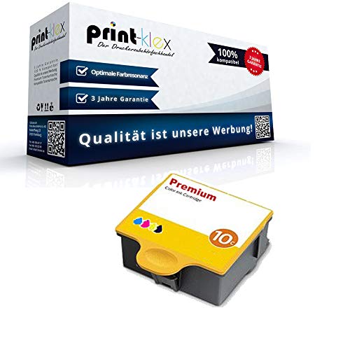 Print-Klex Tintenpatrone kompatibel für Kodak ESP 3 ESP 3200 ESP 3200 Series ESP 3250 ESP 5 ESP 5200 Series ESP 5210 NO10 NO 10 Color Cyan Magenta Yellow - Color Print Serie von Print-Klex GmbH & Co.KG