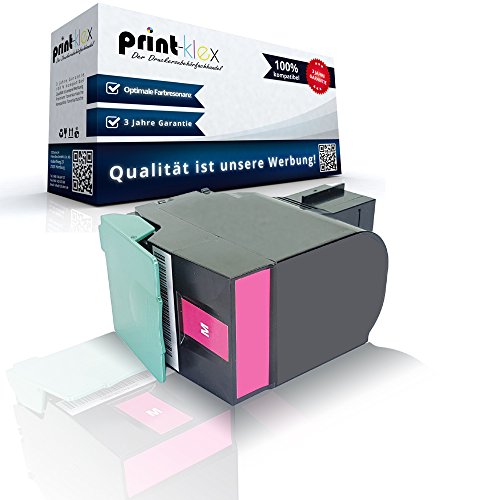 Print-Klex Tonerkartusche Magenta kompatibel für Lexmark C 540 N C 543 DN C 544 DN C 544 DTN C 544 DW C 544 N C 544 Series C 546 DTN 0C540A1MG 0C540H1MG - Eco Office Serie von Print-Klex GmbH & Co.KG