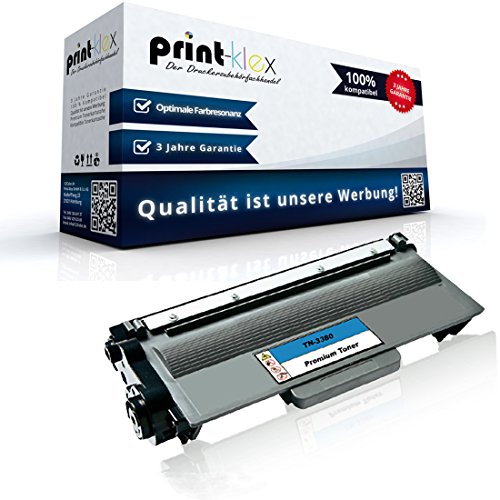 Print-Klex Tonerkartusche kompatibel für Brother HL-5450DN HL-5450DNT HL-5470DW HL-5470DWT HL-5480DW TN-3330 TN-3380 TN3330 TN3380 TN 3330 TN 3380 Black Schwarz XXL von Print-Klex GmbH & Co.KG