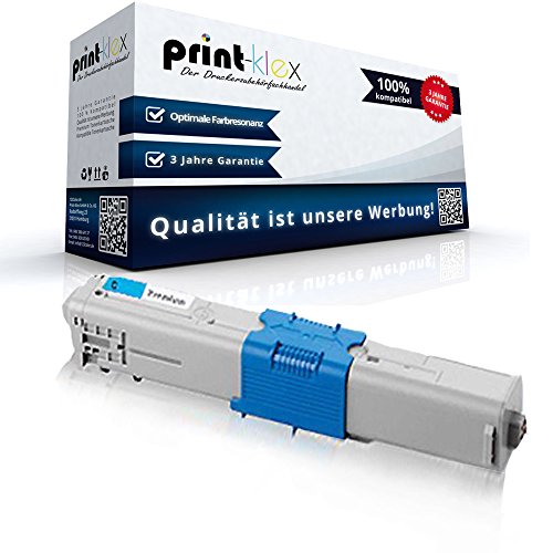 Print-Klex Tonerkartusche kompatibel für Oki C301DN C301 DN C321DN C321 DN MC332DN MC332 DN MC342 DN MC342 DNW C-301 DN C-321 DN MC-332 DN MC 342 DN MC-342 DNW Cyan Blau von Print-Klex GmbH & Co.KG