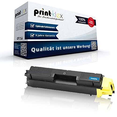 Print-Klex Tonerkartusche kompatibel mit Kyocera FS-C 5150 DN FS-C 5150DN TK580Y 1T02KTANL0 TK-580Y XL TK580 TK-580YXL Gelb Yellow - Office Pro Serie von Print-Klex GmbH & Co.KG