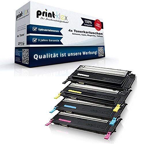 Print-Klex XXL Toner Set kompatibel für Dell 1230 1230C 1230CN 1235 1235C 1235CN 1230 CN 1235 CN Schwarz Cyan Magenta Yellow von Print-Klex GmbH & Co.KG