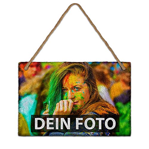 Print Royal Bedruckte Schieferplatte selbst gestalten - Schiefer-Tafel mit Wunsch-Foto/Wand-Deko/Geschenk-Idee - 20 x 30 cm von PR Print Royal