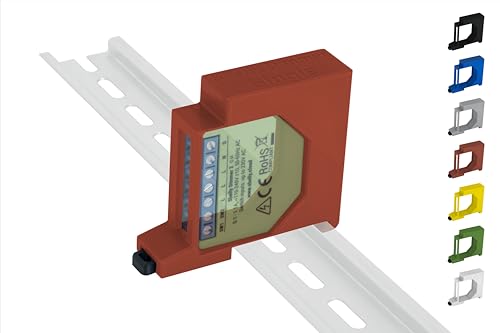 Shelly Dimmer/Dimmer 2 Hutschienenhalter/Adapter Single DIN Rail bracket (35mm) (Rot) von Shelly Hutschienenhalter PW3D
