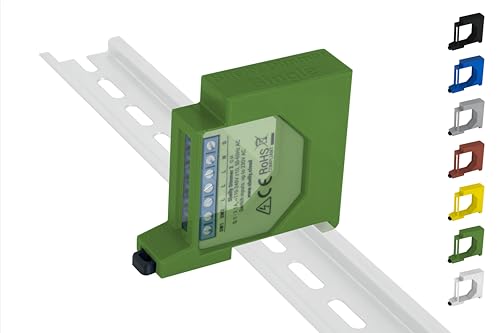 Hutschienenhalter/Adapter Single für Shelly Dimmer/Dimmer 2 DIN Rail bracket (35mm) (Grün) von Shelly Hutschienenhalter PW3D
