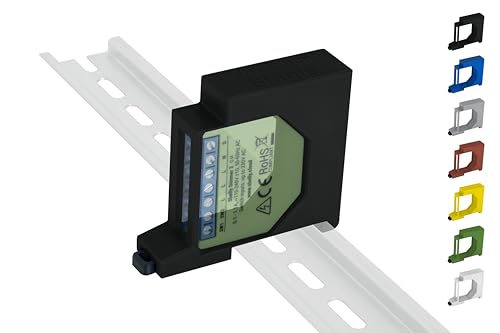 Shelly Dimmer/Dimmer 2 Hutschienenhalter/Adapter Single DIN Rail bracket (35mm) (Schwarz) von Shelly Hutschienenhalter PW3D