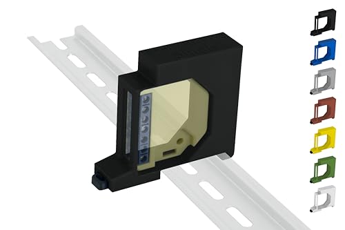 Hutschienenhalter/Adapter Single für Shelly RGBW2 DIN Rail bracket (35mm) (Schwarz) von Shelly Hutschienenhalter PW3D