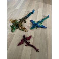 Beweglicher Edelstein-Kristalldrache - Gelenkdrachen Geflügelt Beweglicher Edelstein-Kristalldrache - Gelenkdrachen Geflügelt von Print3DnowOriginal