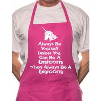 Print4U Immer Be Yourself Einhorn Grillschürze Kochschürze von Print4ustore